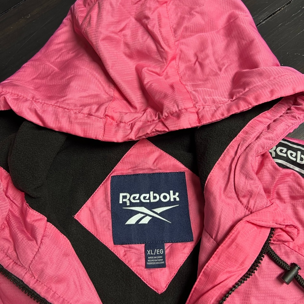 Reebok Pink Hooded Windbreaker - Picture 3 of 9